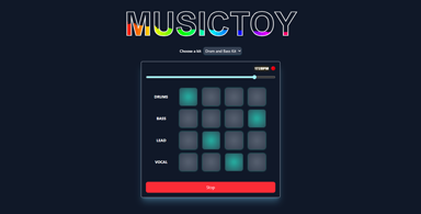 Image of musictoy website